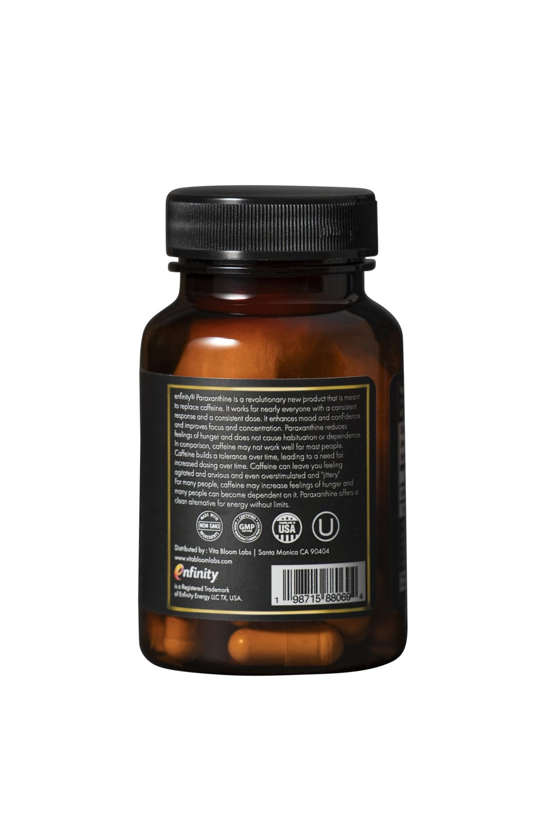 Paraxanthine Capsules for Clean Energy Focus | Caffeine Alternative 200Mg