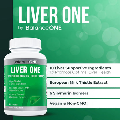 Liver Support with Milk Thistle & Artichoke, 30 Day Supply