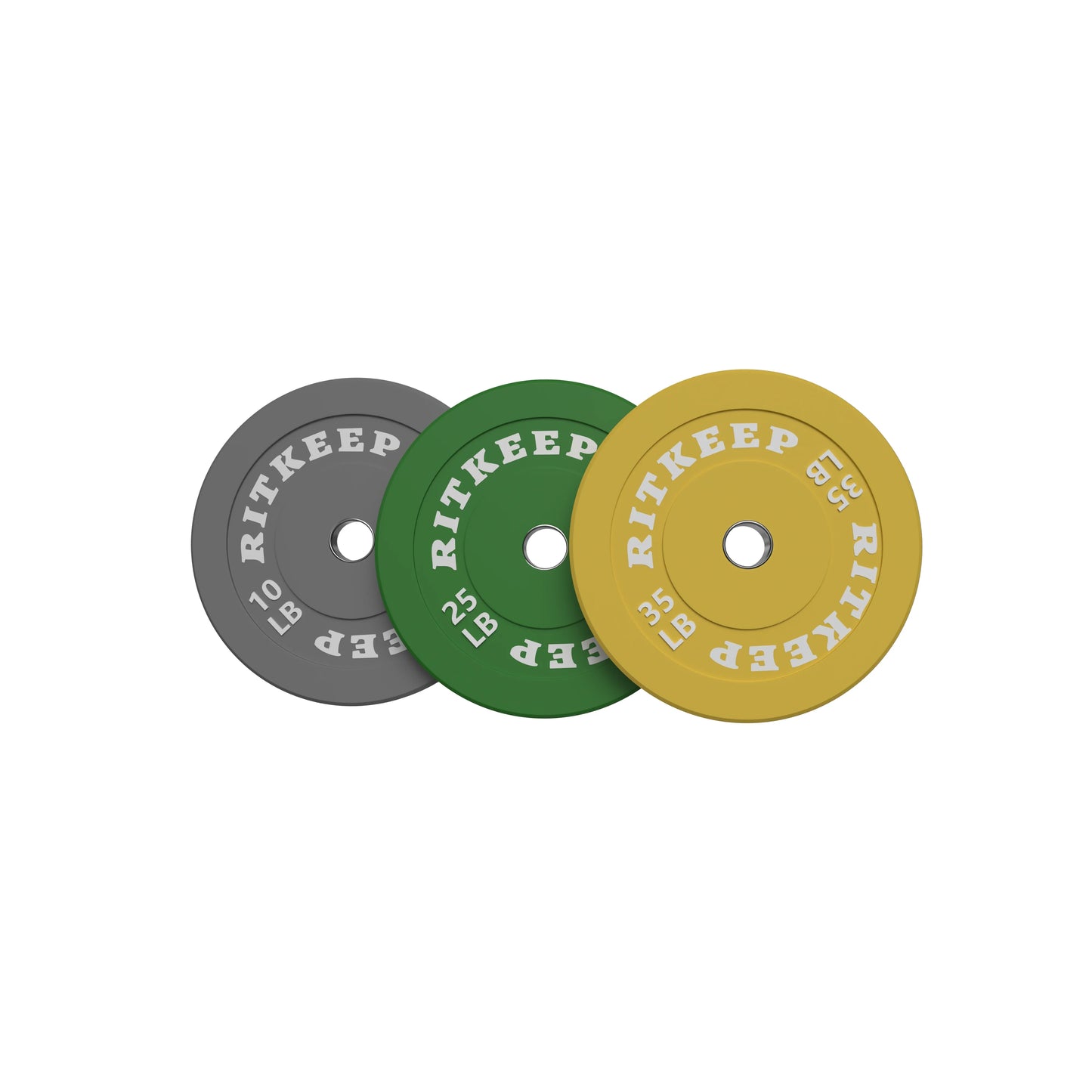 2" Olympic Low Bounce Color Rubber Bumper Weight Plates
