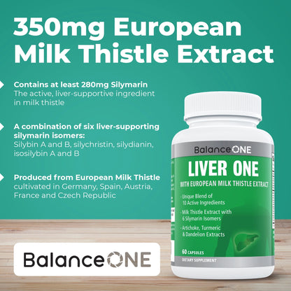 Liver Support with Milk Thistle & Artichoke, 30 Day Supply
