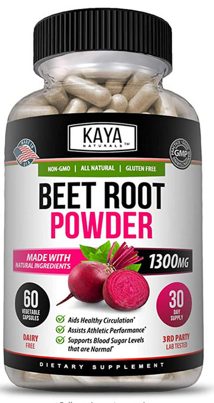 (2 Pack) Beet Root Powder 1300Mg Antioxidants Digestive Immune Support Beetroot