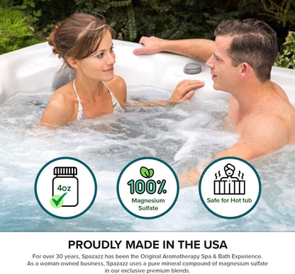 Hot Tub Aromatherapy Memories Collection Bath Salts Set Four-4 Oz Pack - Love, Holiday, Celebrate, Gather -  Hot Tub Crystals and Bath Salts Are Oil-Free & Safe for All Spas