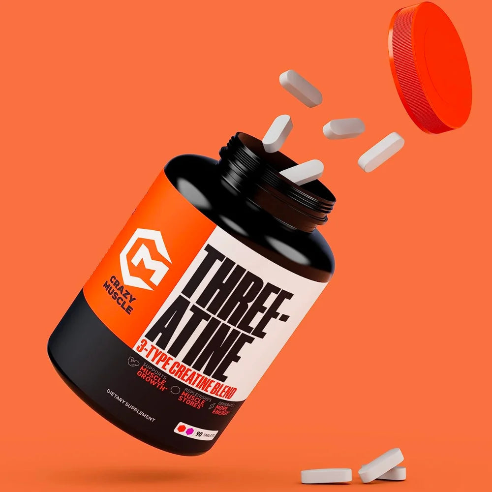 Creatine Pills - 100% Keto Pre Workout to Build Muscle by  - 90 Tablets