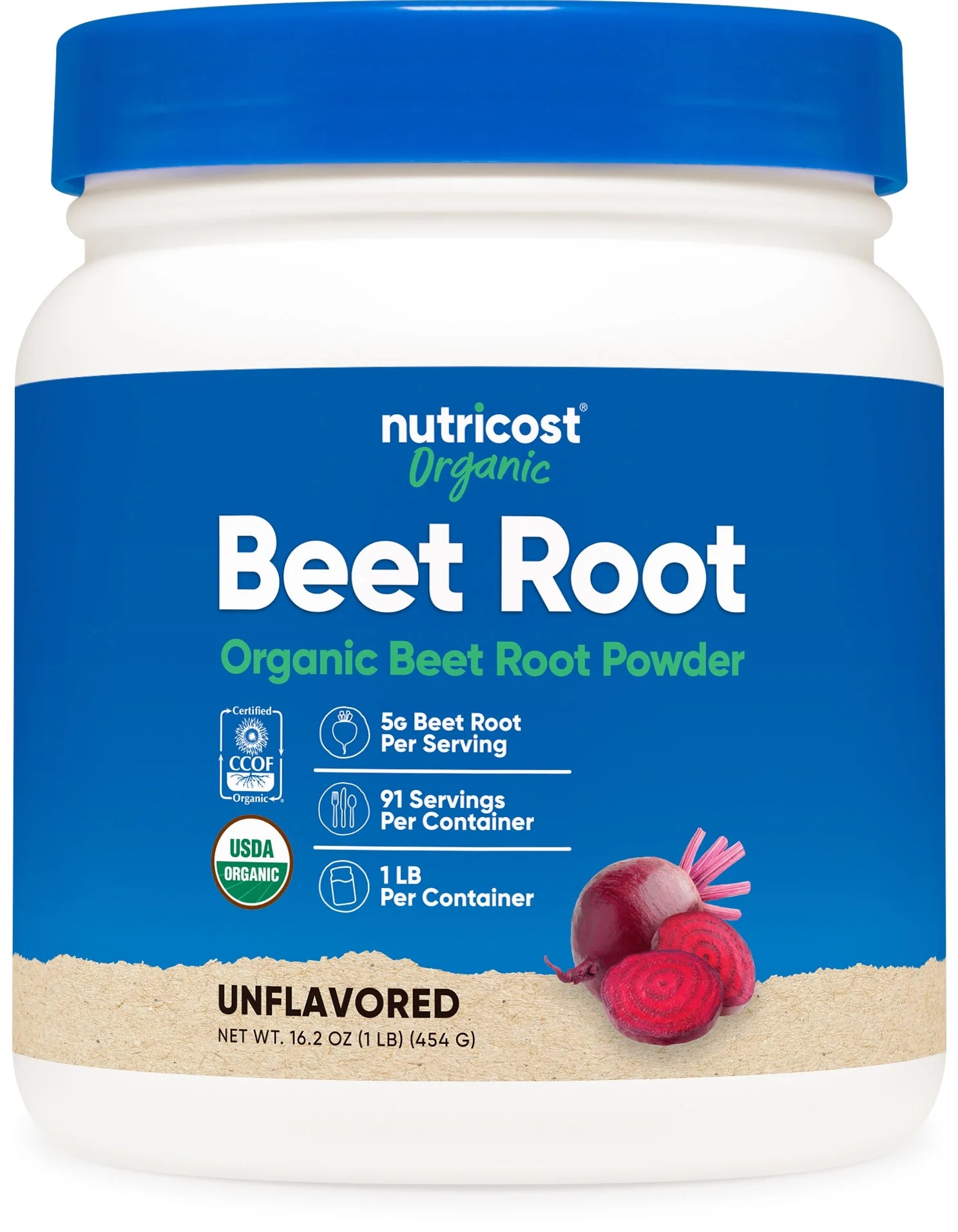 Organic Beet Root Powder 1 Lb - Certified USDA Organic Supplement