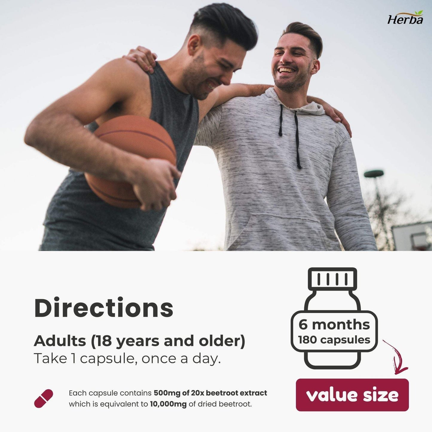 Organic Beet Root Supplement - 180 Capsules | 10,000Mg Equivalent - 20:1 Extract