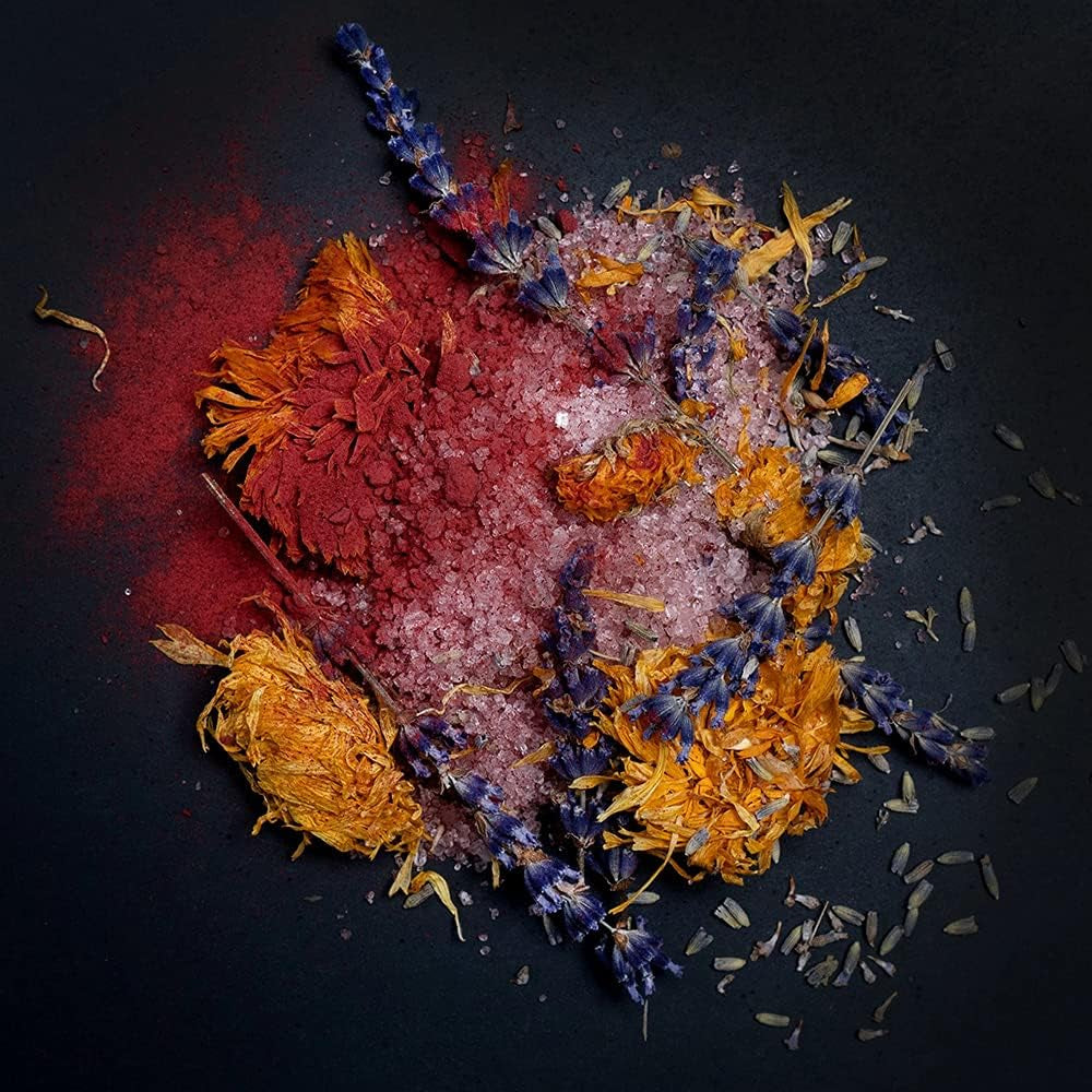 Bye Bye Dry & Bye Bye Stress Detox Bath Salt Soak Bundle Pack | Organic | Epsom Salt | Herbal Essential Oils Soak | Superfood-Fueled | Spa Bath Wellness Health Self-Care Gift (Pack of 2, 24 Oz)