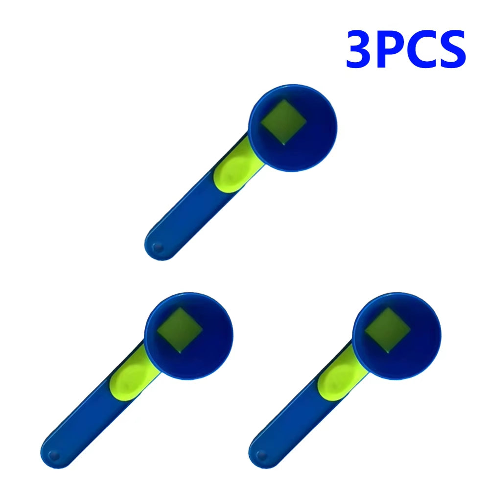 1-5PCS Measuring Scoop + Funnel Single Measuring Spoon No Spill Scoop Converts to Funnel for Protein Powder Sports Drinks