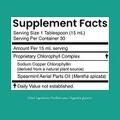 Liquid Chlorophyll Extra Strength - Immunity Support, Detox &