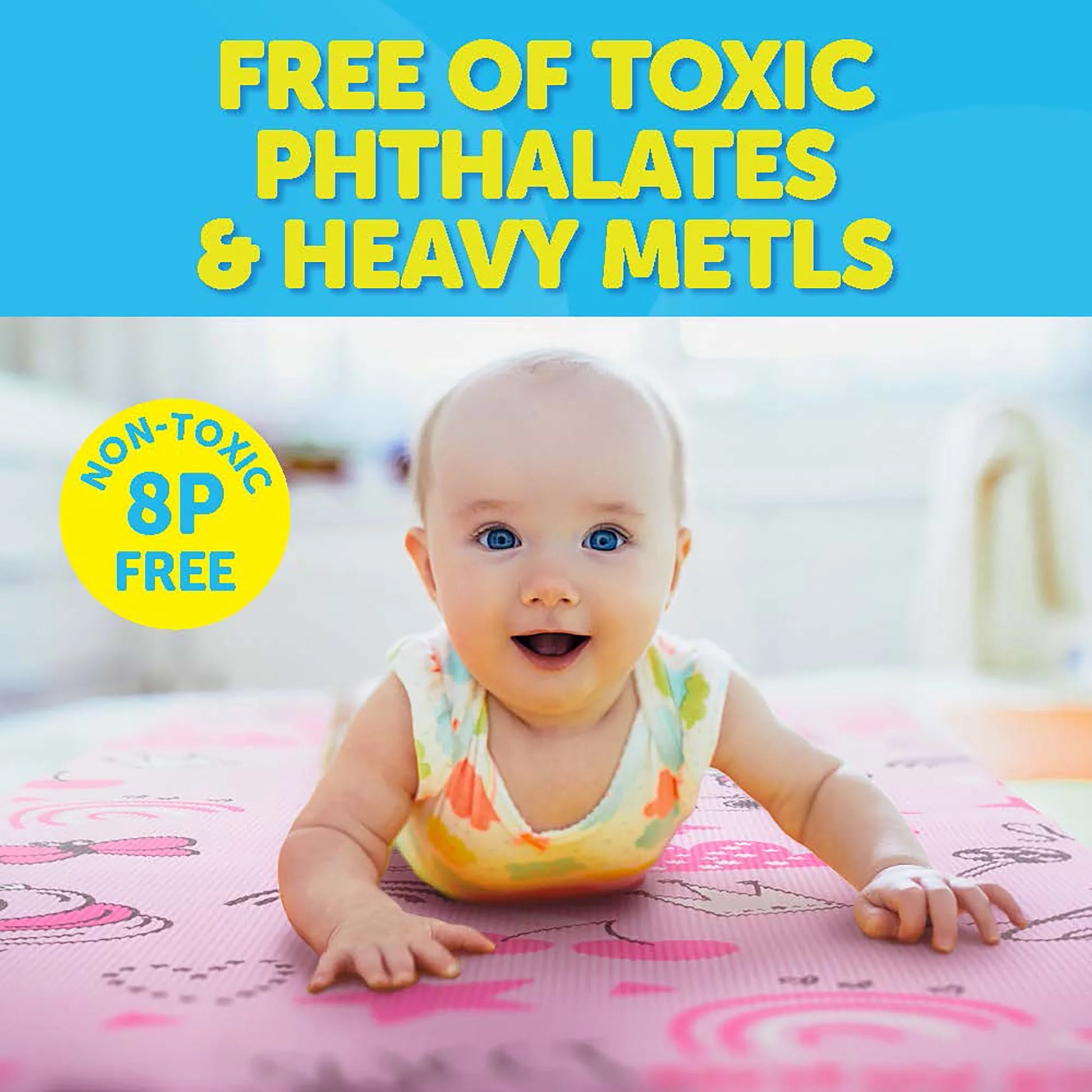 Yoga Mat, Yoga Mat for Kids, Exercise Mat for Toddlers, Kids Ages 3 Years and Up, Unicorn