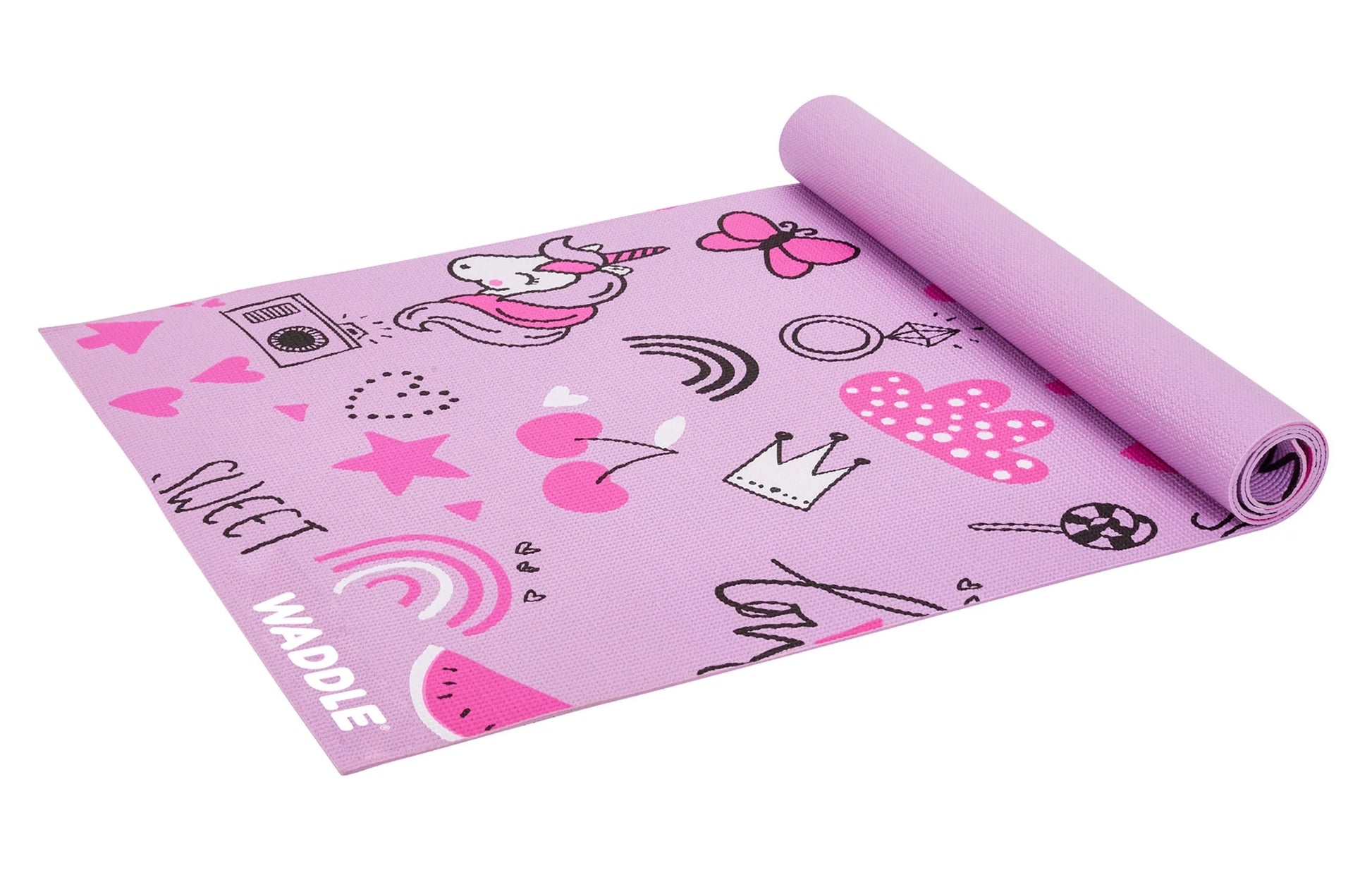 Yoga Mat, Yoga Mat for Kids, Exercise Mat for Toddlers, Kids Ages 3 Years and Up, Unicorn