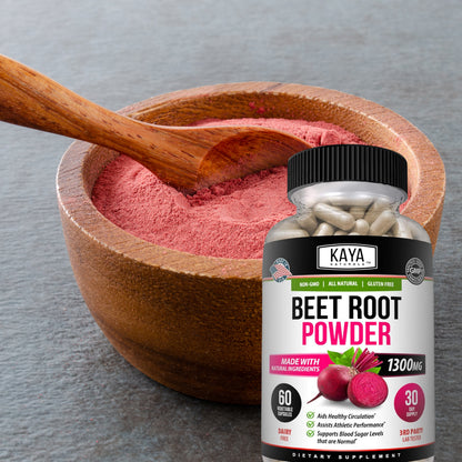 Beet Root Powder 1300Mg Capsules Nitric Oxide Booster Superfood Energy Beetroot