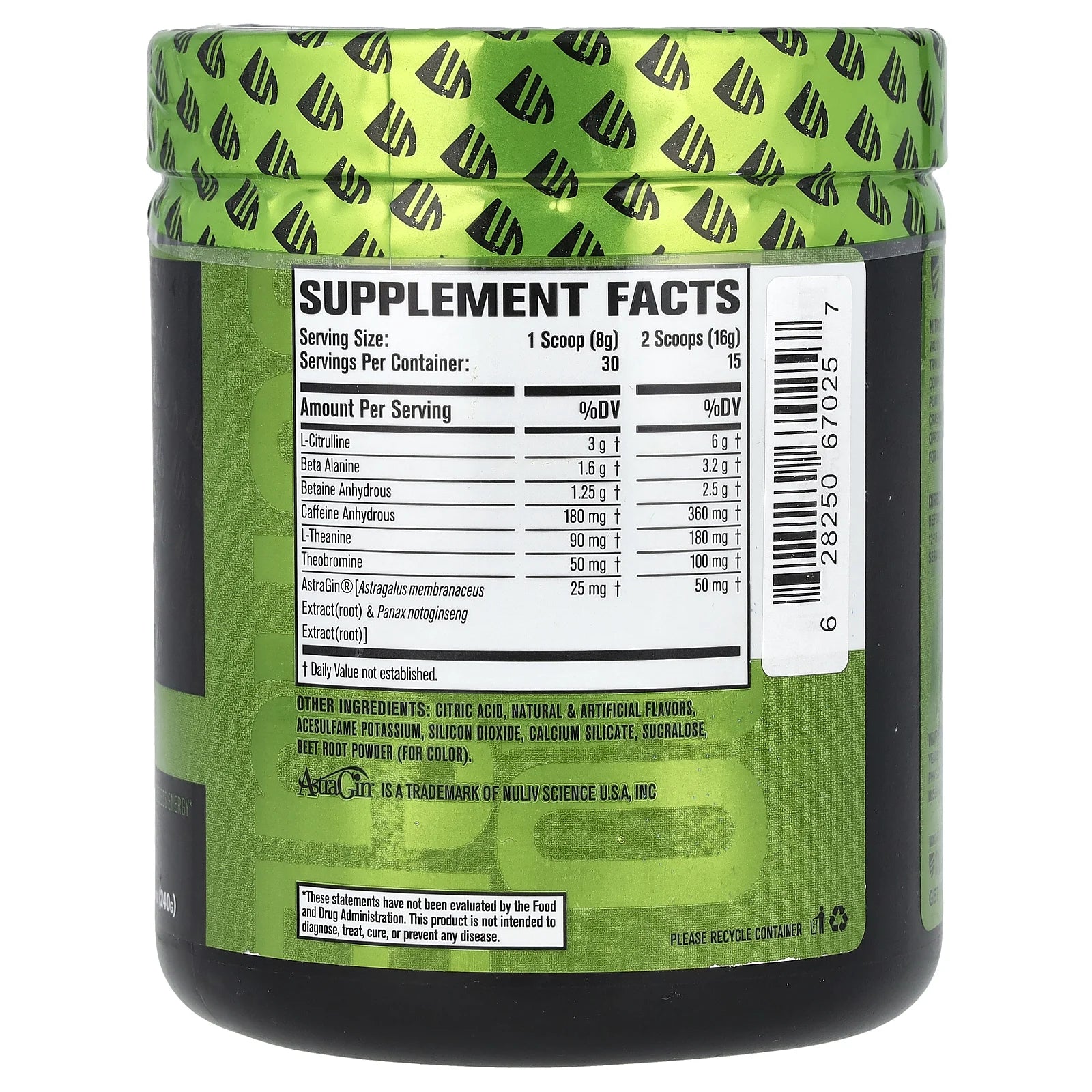 Nitrosurge Pre Workout Powder - 30 Servings, Watermelon