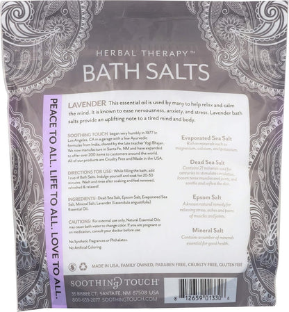 Soothing Touch Bath Salts Cedar Sage 32Oz Pouch | Relaxing Aromatherapy Soak...