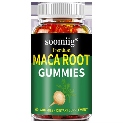 Workout Supplements Maca Root Gummies - Reproductive Health Energy, Motivation, Balanced Energy, Enhanced Endurance