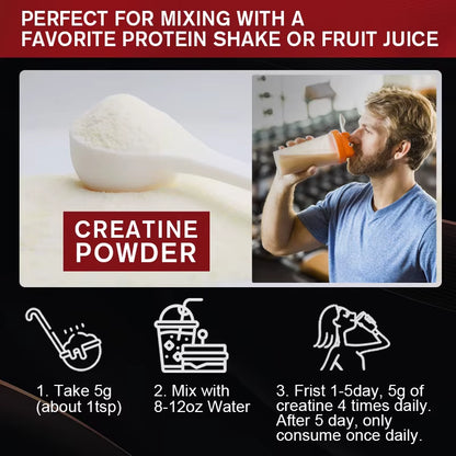 GPGP Greenpeople Creatine Monohydrate Powder Creatine Powder Muscle Recovery Muscle Builder for Men & Women Workout Supplements