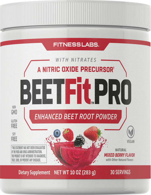 Beet Root Powder | 10Oz | Nitric Oxide Precursor with Nitrates | Mixed Berry Flavor | by