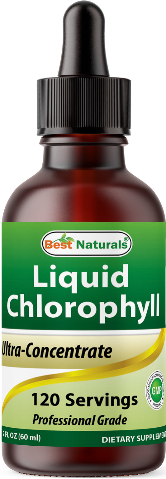 Liquid Chlorophyll Drops 50Mg, 120 Servings, 2 Fl Oz - Supports Energizing, Alkalization, Oxygenation