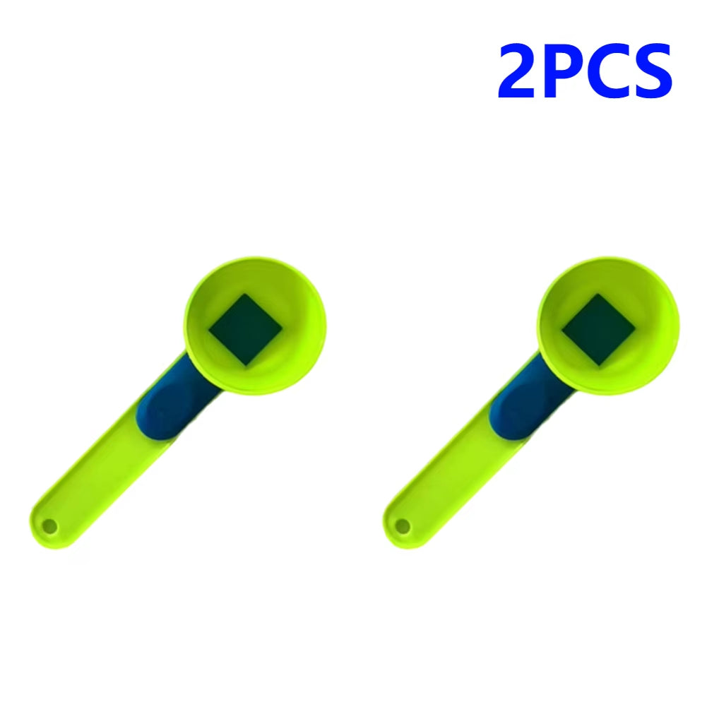 1-5PCS Measuring Scoop + Funnel Single Measuring Spoon No Spill Scoop Converts to Funnel for Protein Powder Sports Drinks