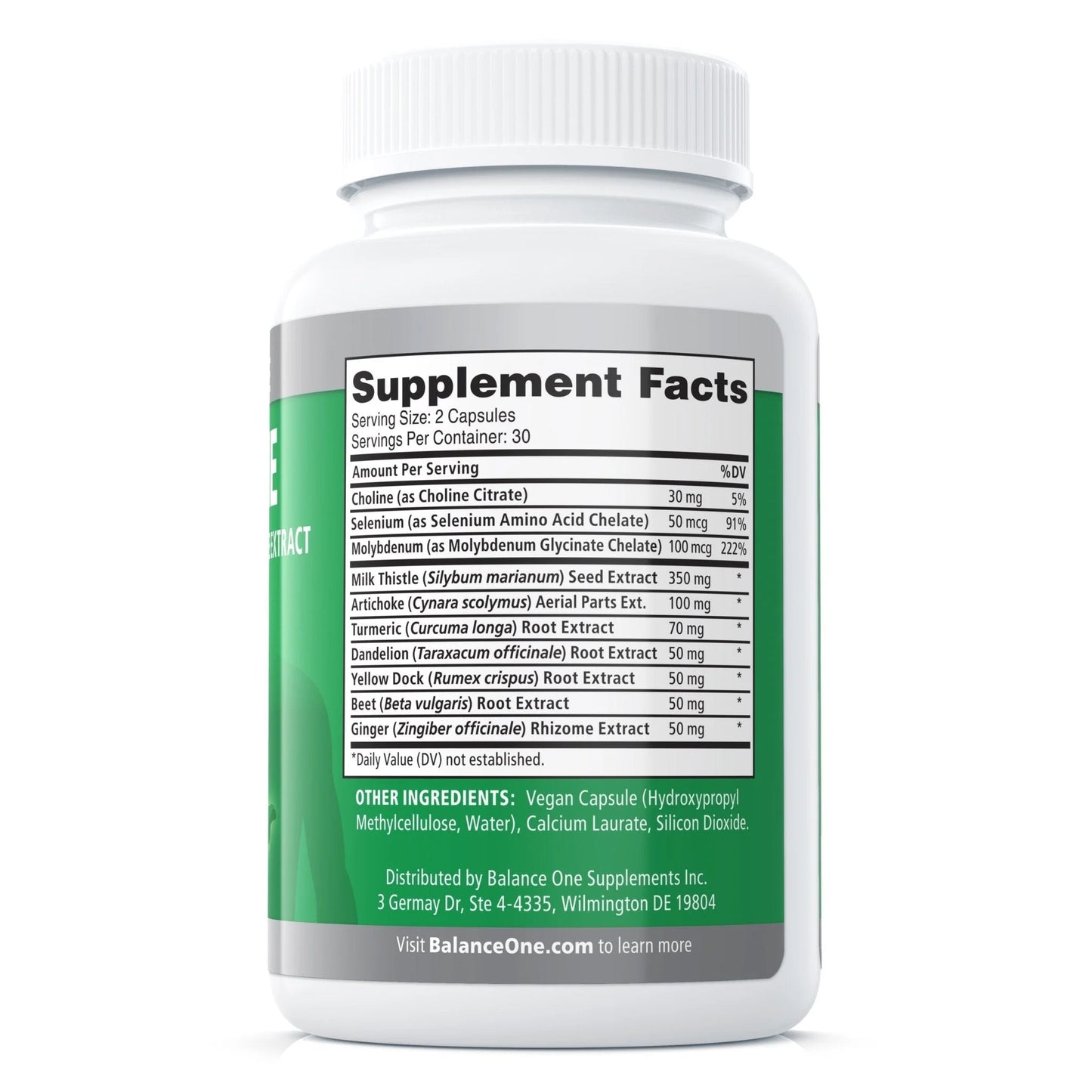 Liver Support with Milk Thistle & Artichoke, 30 Day Supply