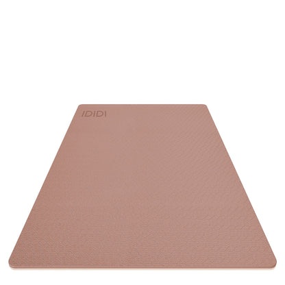 8Mm Large Yoga Mat (6'X 4') with Soft Fabric - Extra Long and Wide 72 X 48 X 0.32 Inches, Non-Slip Surface, Eco-Friendly, Lightweight, Thick Wide Yoga Mat for Home Workouts.(Brown+Apricot)