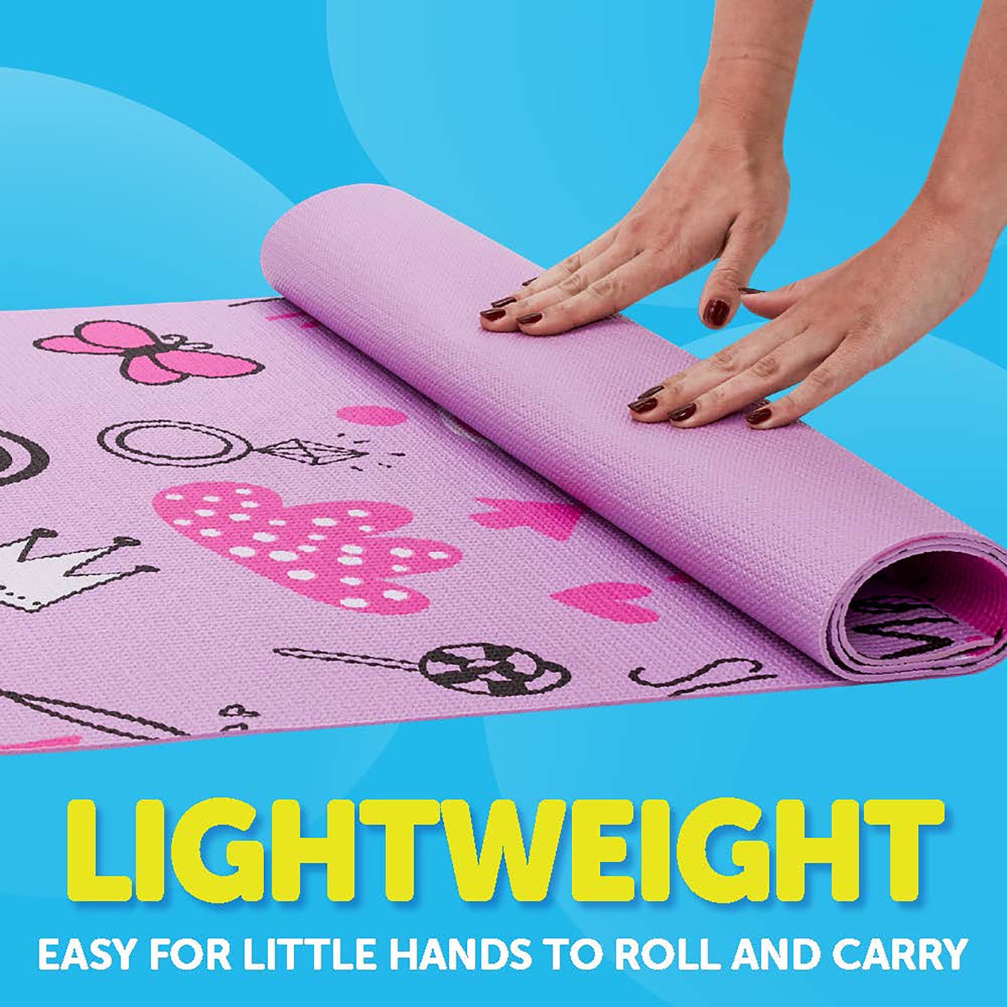 Yoga Mat, Yoga Mat for Kids, Exercise Mat for Toddlers, Kids Ages 3 Years and Up, Unicorn