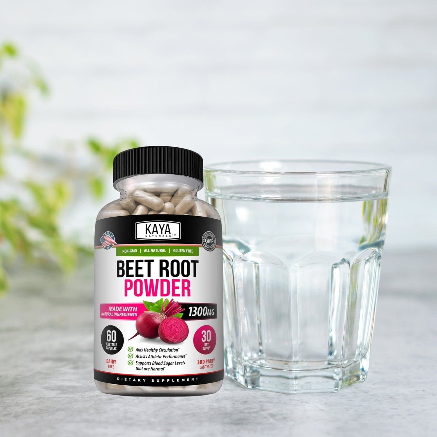 Beet Root Powder 1300Mg Capsules Nitric Oxide Booster Superfood Energy Beetroot