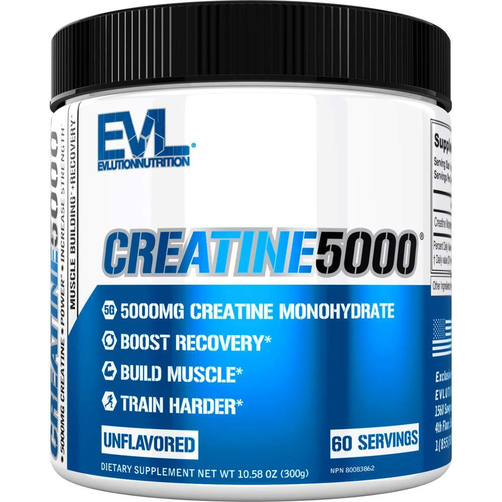 Creatine5000 60 Servings Pre and Post Workout Supplement 5G Creatine Monohydrate