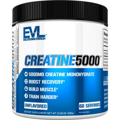 Creatine5000 60 Servings Pre and Post Workout Supplement 5G Creatine Monohydrate