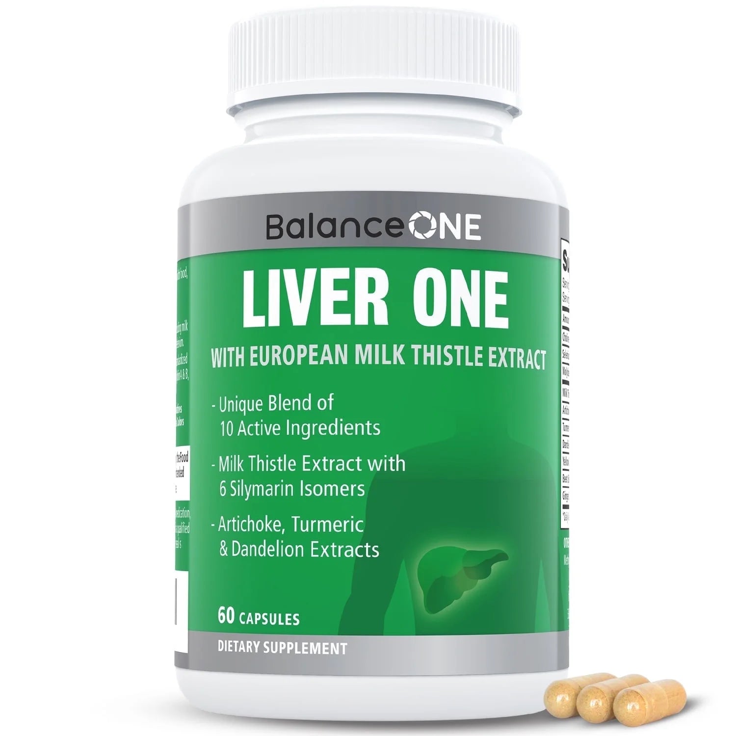 Liver Support with Milk Thistle & Artichoke, 30 Day Supply