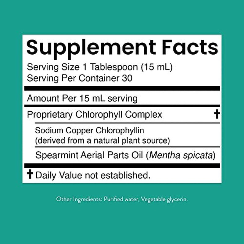 Liquid Chlorophyll Extra Strength - Immunity Support, Detox &