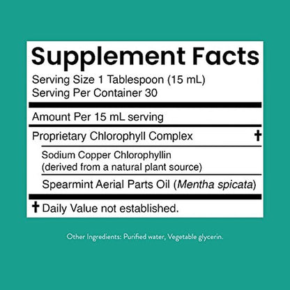 Liquid Chlorophyll Extra Strength - Immunity Support, Detox &