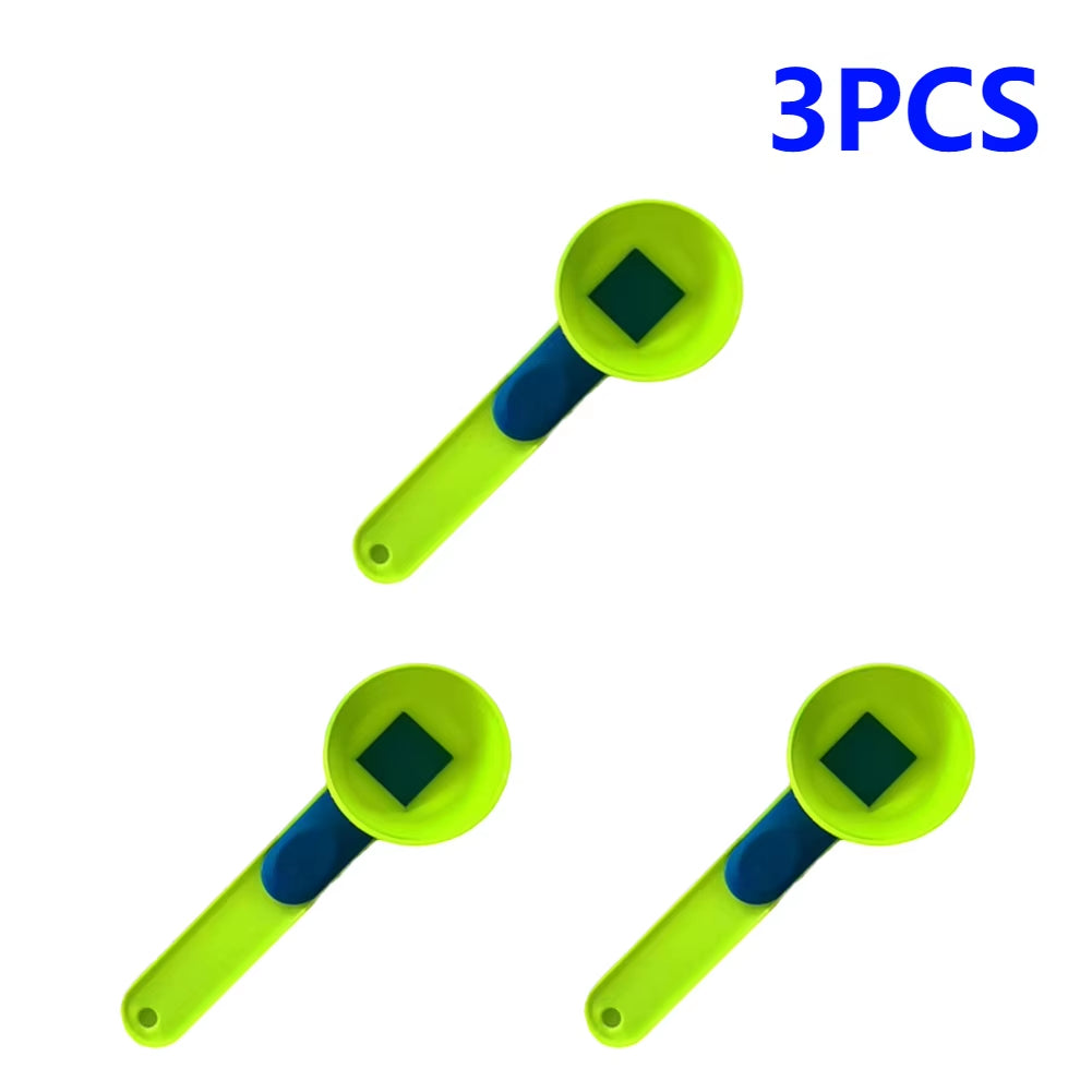 1-5PCS Measuring Scoop + Funnel Single Measuring Spoon No Spill Scoop Converts to Funnel for Protein Powder Sports Drinks