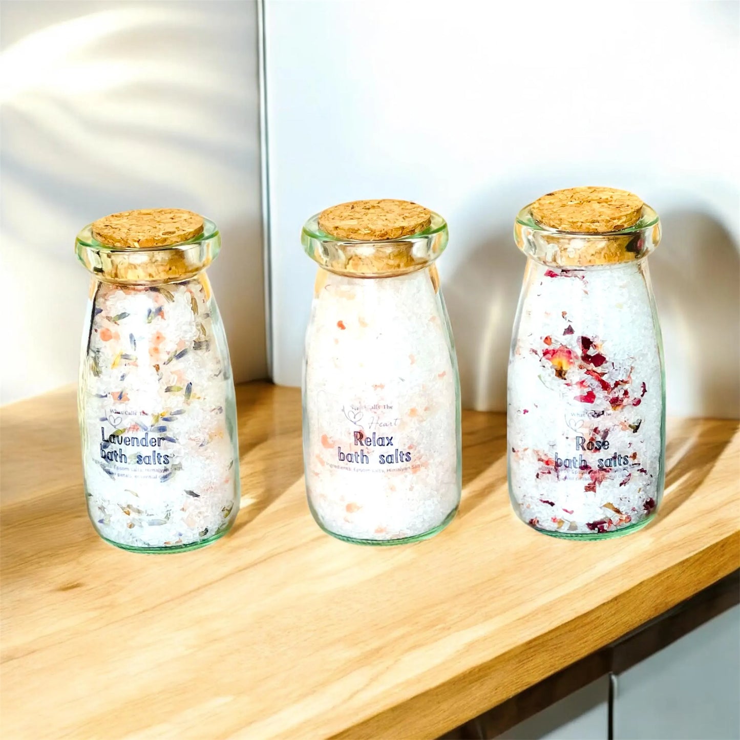 Christmas Bath Salts in a Jar, Stocking Stuffer Gift