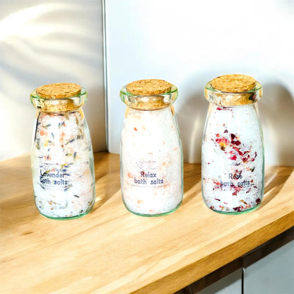 Christmas Bath Salts in a Jar, Stocking Stuffer Gift